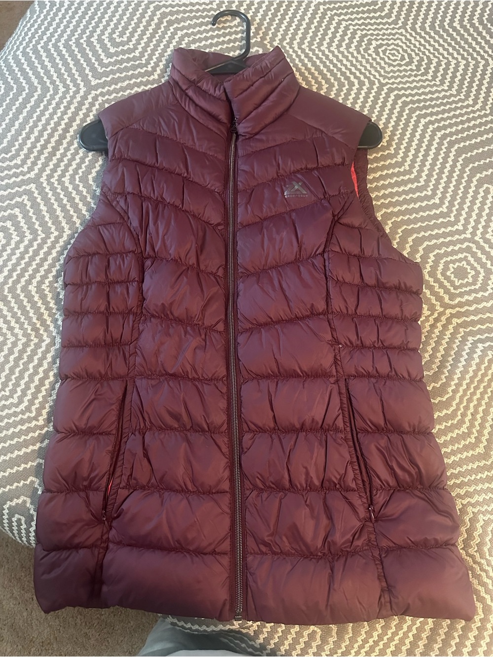 ZeroXposur Women's Quilted Puffer Vest - Burgundy Plum